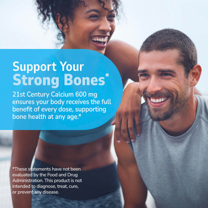 21st Century Calcium 600mg Tablets, Bone Strength Support, 400 Count