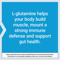Life Extension L-Glutamine, 500 mg L-glutamine, Amino Acid, Supports Muscle Health and Immune Health, Gluten-Free, Non-GMO, 100 Vegetarian Capsules