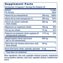 Life Extension Dr. Strum's Intensive Bone Formula, Cissus quadrangularis, Calcium, Vitamin D3, K2, Magnesium, zinc, Potassium, Boron, Bone Health Support Formula, Gluten Free, Non-GMO, 300 Capsules