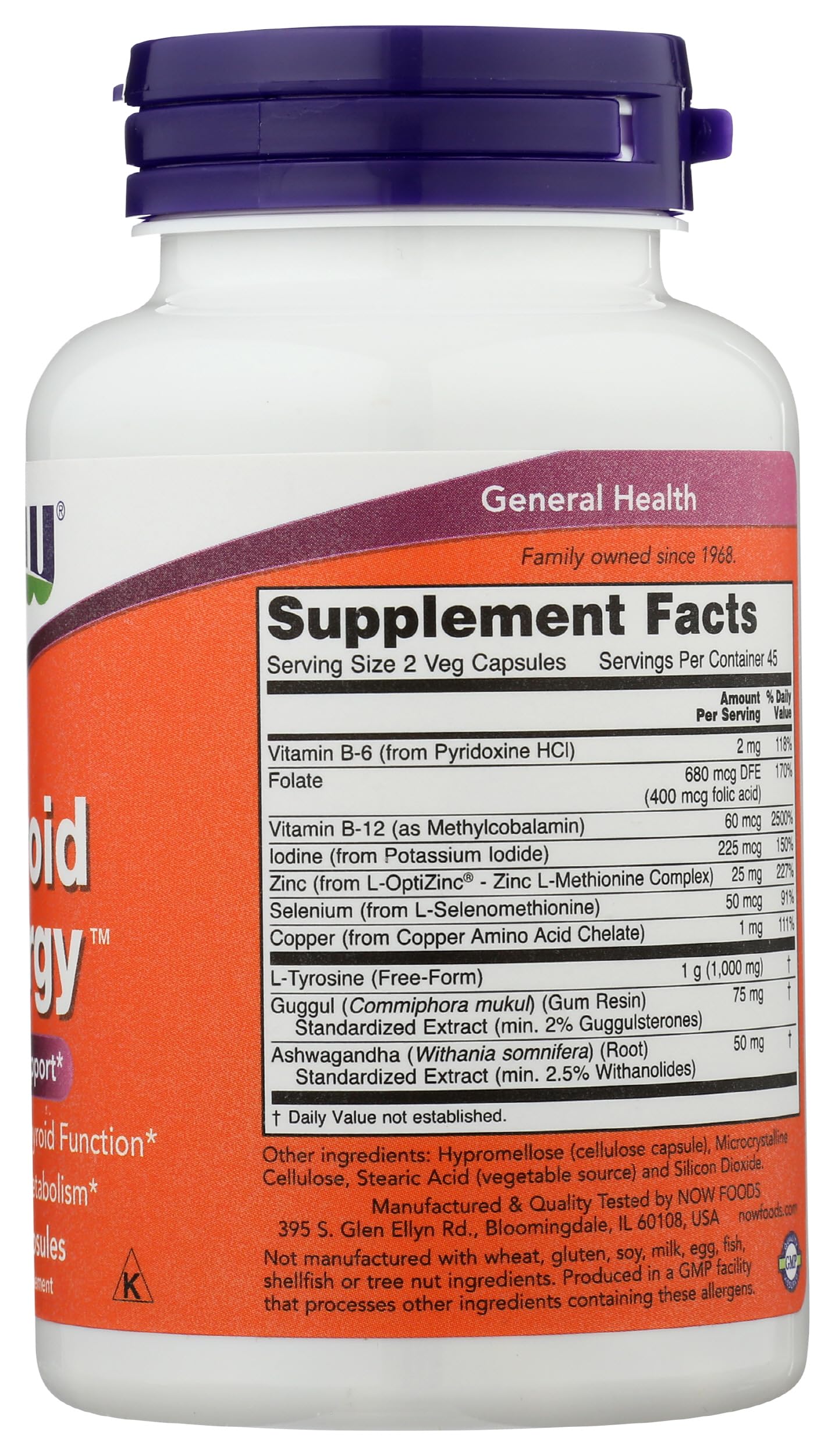 Now Foods Thyroid Energy, 90 CT