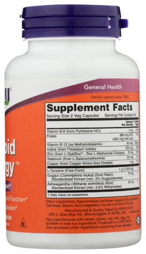 Now Foods Thyroid Energy, 90 CT