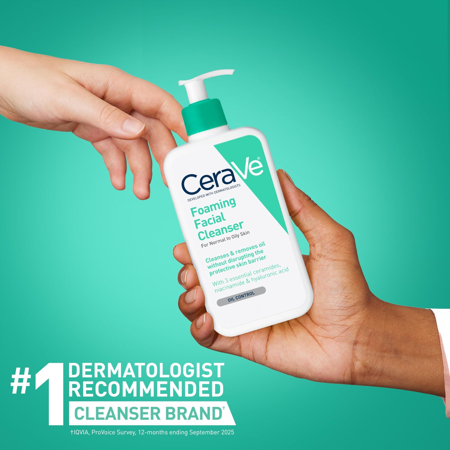 CeraVe Foaming Facial Cleanser, Face Wash for Oily Skin, 12fl oz
