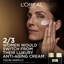 L'Oreal Paris Age Perfect Anti-Aging Midnight Cream, Face Moisturizer with Shea Butter to Reduce Wrinkles and Firm Skin, 1.7oz + Serum Sample