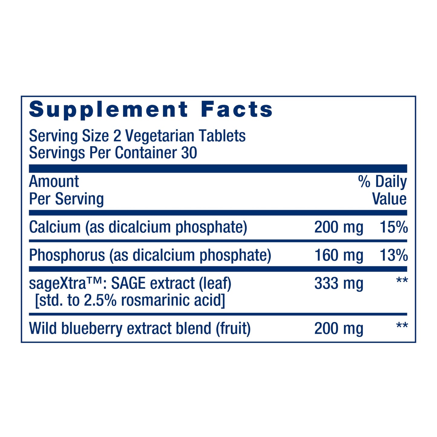 Life Extension Cognitex® Elite Pregnenolone, sage, Blueberry, ashwagandha, phosphatidylserine, Advanced Formula, Attention, Focus, Memory, Gluten-Free, Non-GMO, Vegetarian, 60 Tablets