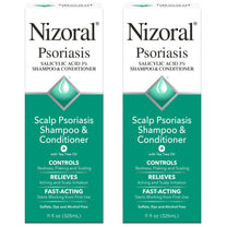 Nizoral Psoriasis Shampoo & Conditioner, 11 Oz, 2 Pk Gentle Scalp Treatment