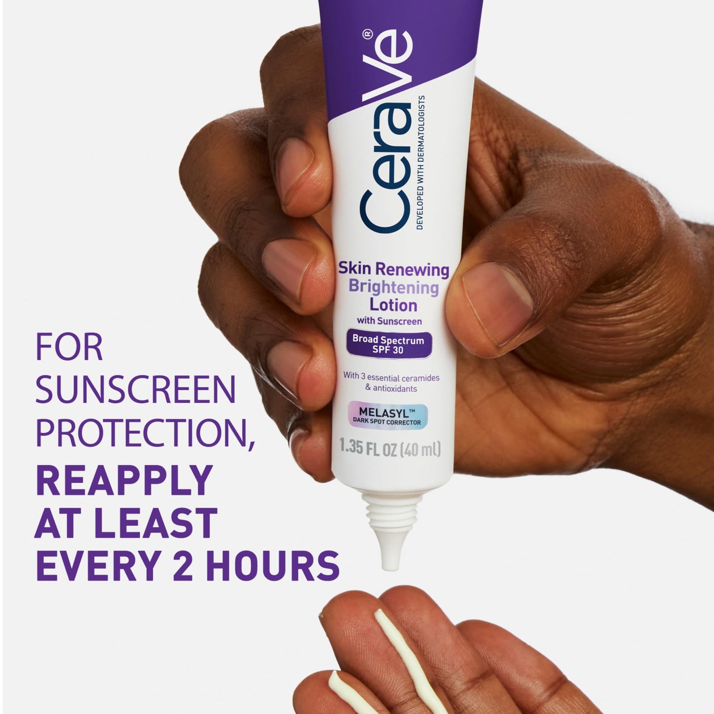 CeraVe Brightening Facial Moisturizer SPF 30 with Niacinamide, 1.35 oz