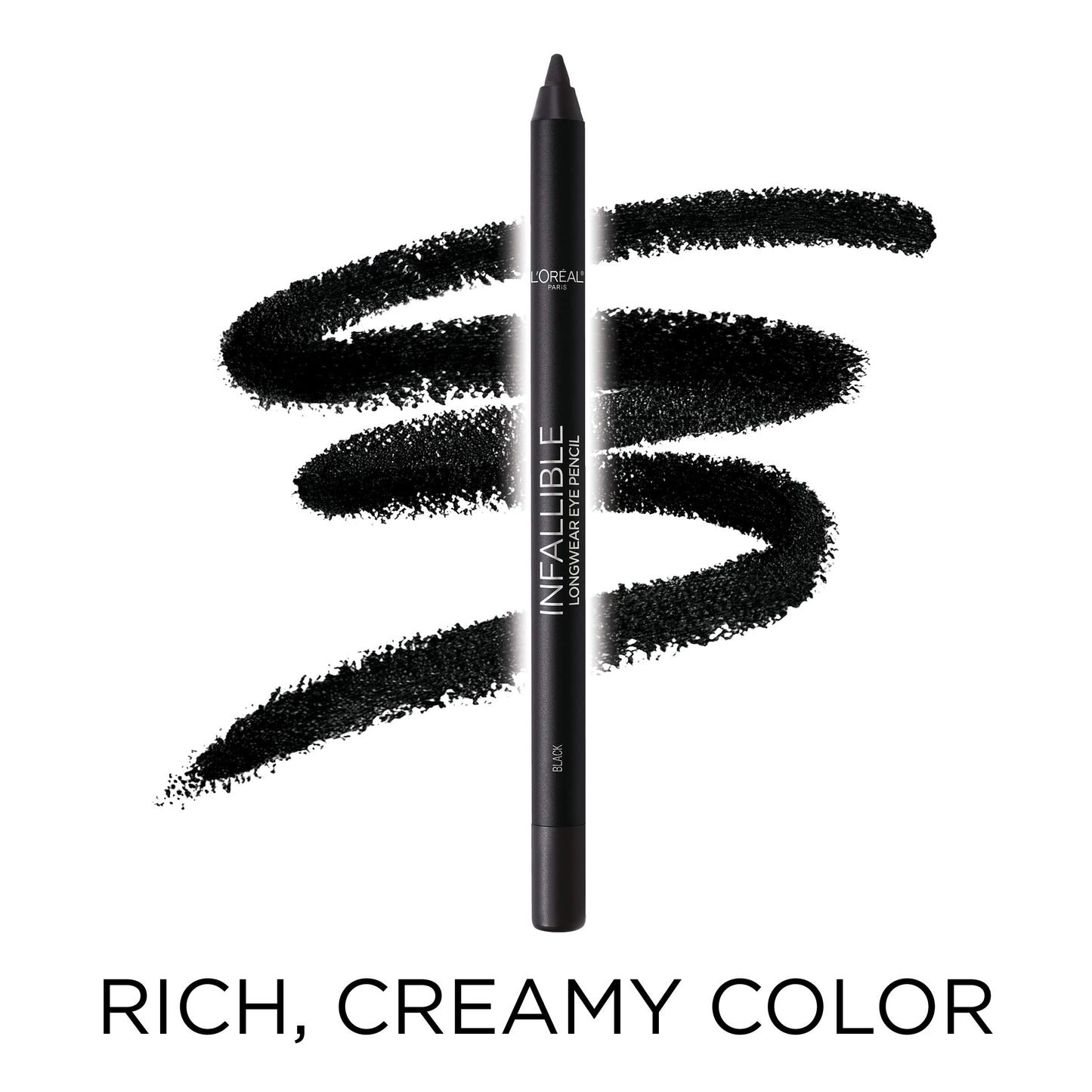 L'Oreal Paris Makeup Infallible Pro-Last Pencil Eyeliner, Waterproof and Smudge-Resistant, Glides on Easily to Create any Look, Burgundy, 0.042 oz.