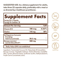 Solgar Full Spectrum Curcumin Brain Works, 90 Licaps, 30 Servings - Non-GMO