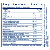 Life Extension, Ultra Prostate Formula, Saw Palmetto for Men, pygeum, stinging Nettle Root, lycopene, Prostate Health, Urination Flow, Psa, 60 Count
