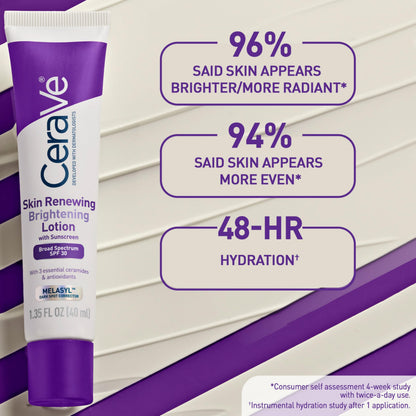 CeraVe Brightening Facial Moisturizer SPF 30 with Niacinamide, 1.35 oz