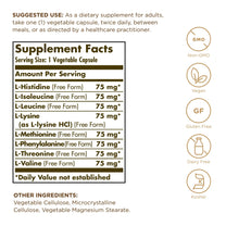 Solgar Essential Amino Complex, 90 Vegetable Capsules (Pack of 2) - Free Form Essential Amino Acids - Non-GMO, Vegan, Gluten Free, Dairy Free, Kosher - 180 Total Servings