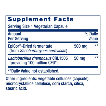 Life Extension FLORASSIST® Immune & Nasal Defense, L. rhamnosus CRL1505, Immune Response, Healthy Nasal Airflow, Seasonal Support, Gluten-Free, Non-GMO, 1 Daily, Vegetarian, 30 Capsules