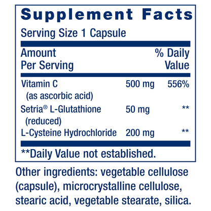 Life Extension Glutathione, Cysteine & C, 100 Capsules