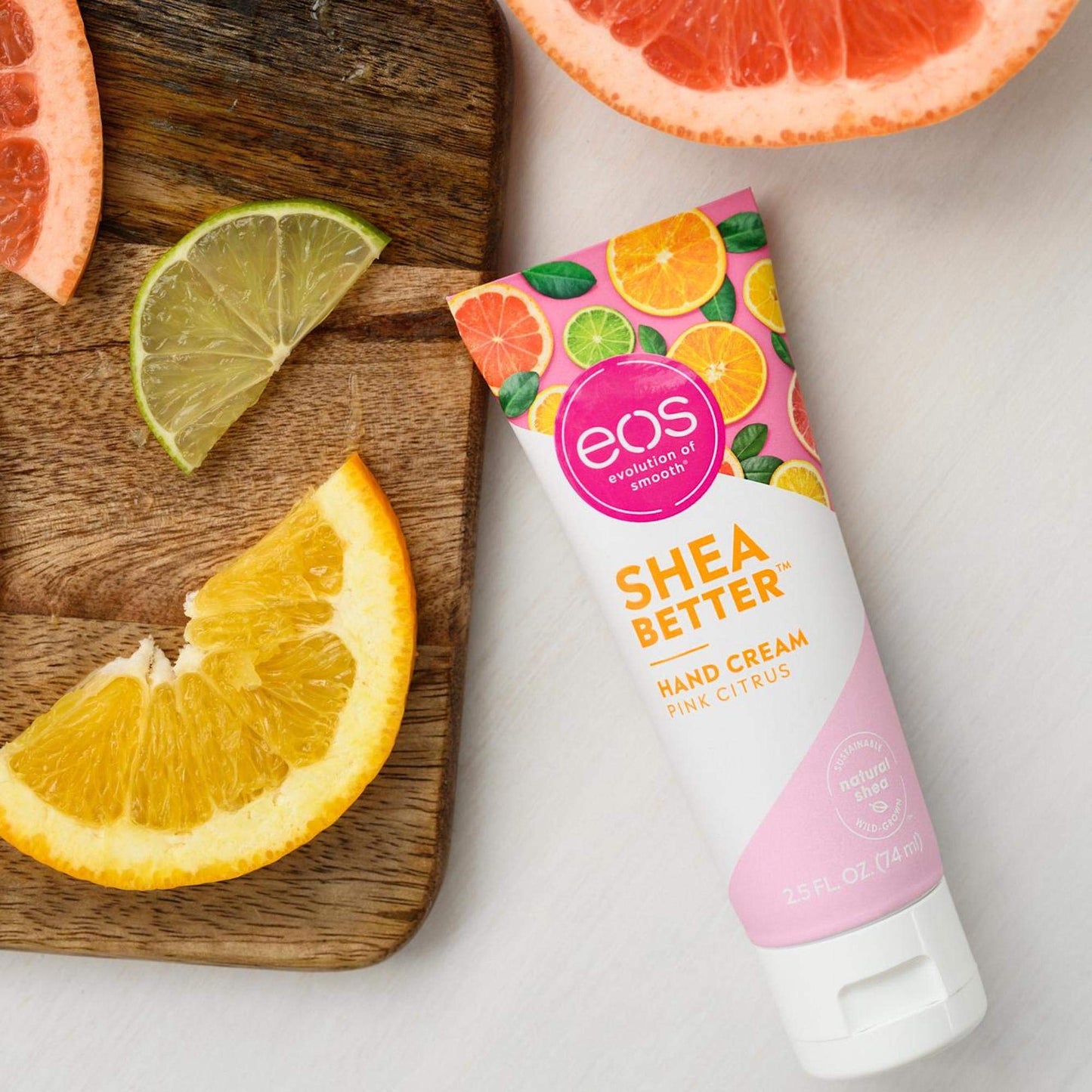 eos Hand Cream - Pink Citrus, Natural Shea Butter Hand Lotion and Skin Care, 24 Hour Hyrdration with Oil 2.5 oz