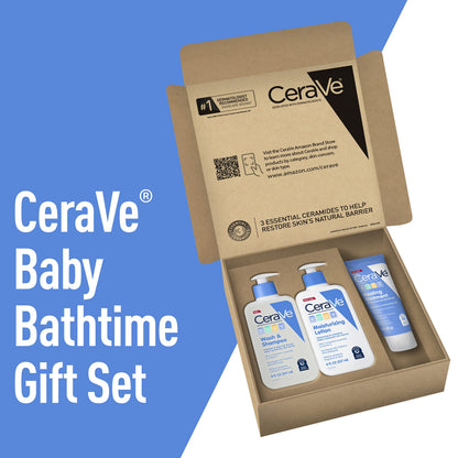 CeraVe Baby Bath Set, Wash & Shampoo, Moisturizing Lotion, Healing Ointment
