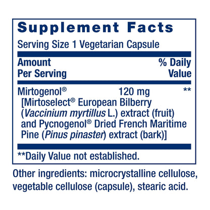 Life Extension Eye Pressure Support with Mirtogenol, 30 Capsules