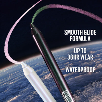 MAYBELLINE Tattoo Studio Long-Lasting Sharpenable Eyeliner Pencil, Glide on Smooth Gel Pigments with 36 Hour Wear, Waterproof, Aurora Flip, 1 Count