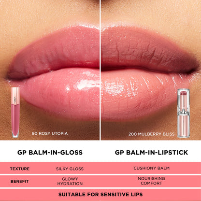 L'Oreal Paris Glow Paradise Hydrating Balm-in-Lipstick with Pomegranate Extract, Peach Charm, 0.1 Oz