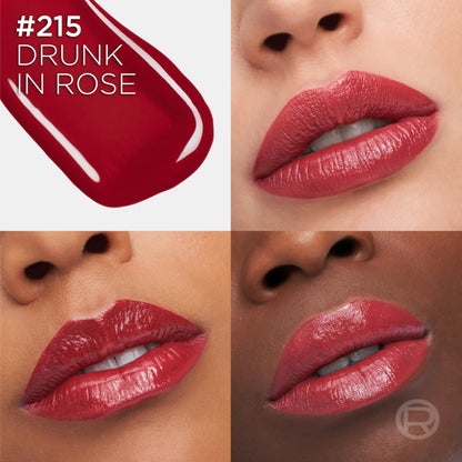 L'Oreal Paris Infallible Lacque Resistance Liquid Lipstick, 16HR Long Lasting Lip Makeup with Lacquer-Like Shine and Zero Transfer, 215, Drunk In Rose