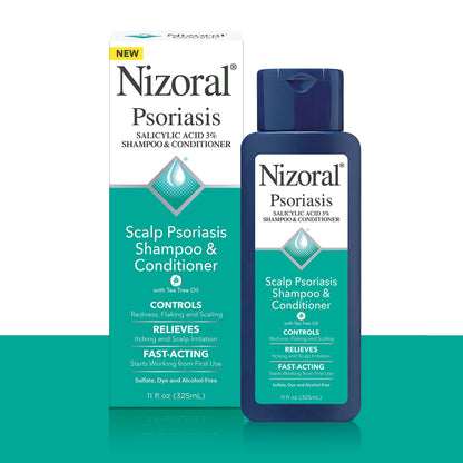 Nizoral Psoriasis Shampoo & Conditioner, 11 Oz, Gentle Scalp Treatment