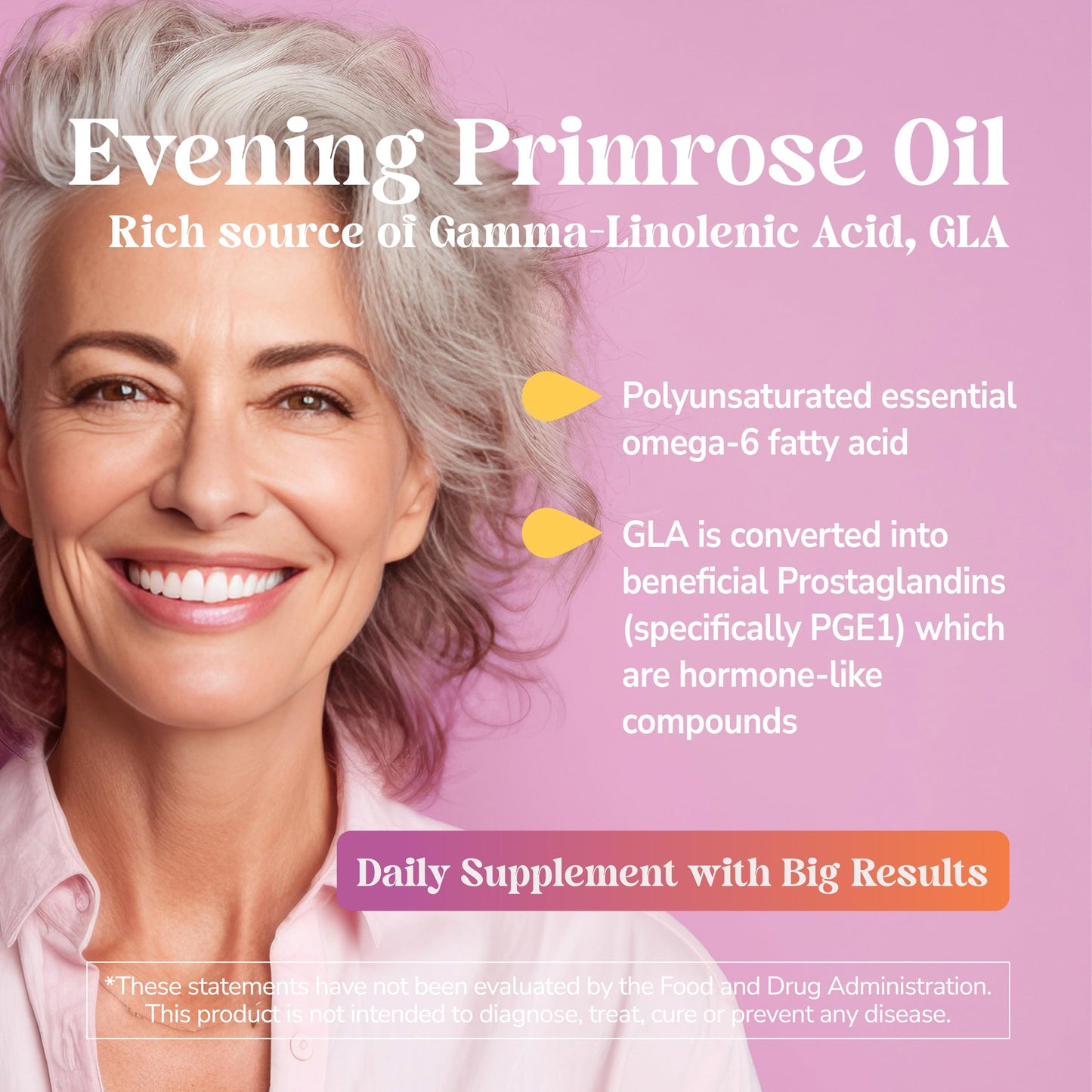 21st Century Evening Primrose Oil 1000mg Softgels, Women's Health, 60ct