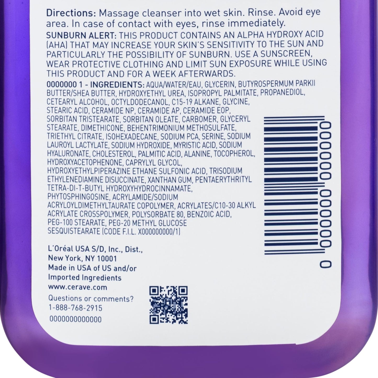 CeraVe Brightening Vitamin C Facial Cleanser, Niacinamide Face Wash, 8oz