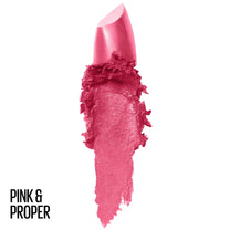 Maybelline Color Sensational Lipstick, Lip Makeup, Cream Finish, Hydrating Lipstick, Pink & Proper, Coral Pink ,1 Count