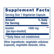 Life Extension Inositol Caps – 1000 mg, Myo-Inositol – Mood Health, Well-Being, Healthy Metabolism, Hormone Balance – Gluten-Free, Non-GMO, Vegetarian – 360 Capsules