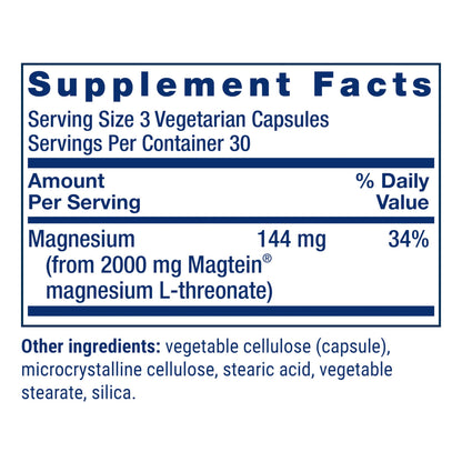 Life Extension Neuro-Mag Magnesium L-Threonate, 90 Vegetarian Capsules