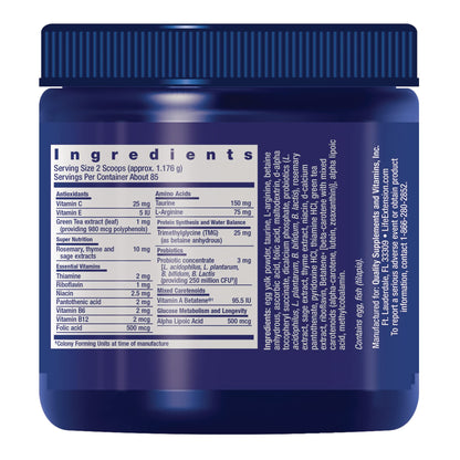 Life Extension Cat Mix, cat Food Supplements, Heart Health, probiotics, L-arginine, Taurine, B12, folic Acid, Vitamin C, Vitamin E, Rosemary, Nutrient Absorption, Gluten-Free, Non-GMO, 85 Servings
