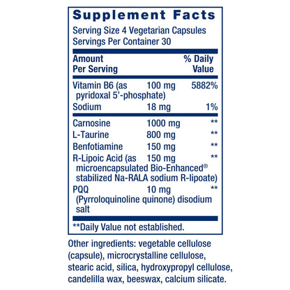 Life Extension Mitochondrial Energy Optimizer with PQQ - Energy Supplement for Healthy Mitochondria - With Taurine, Vitamin B, Pyrroloquinoline Quinone - Gluten-Free, Non-GMO - 120 Vegetarian Capsules