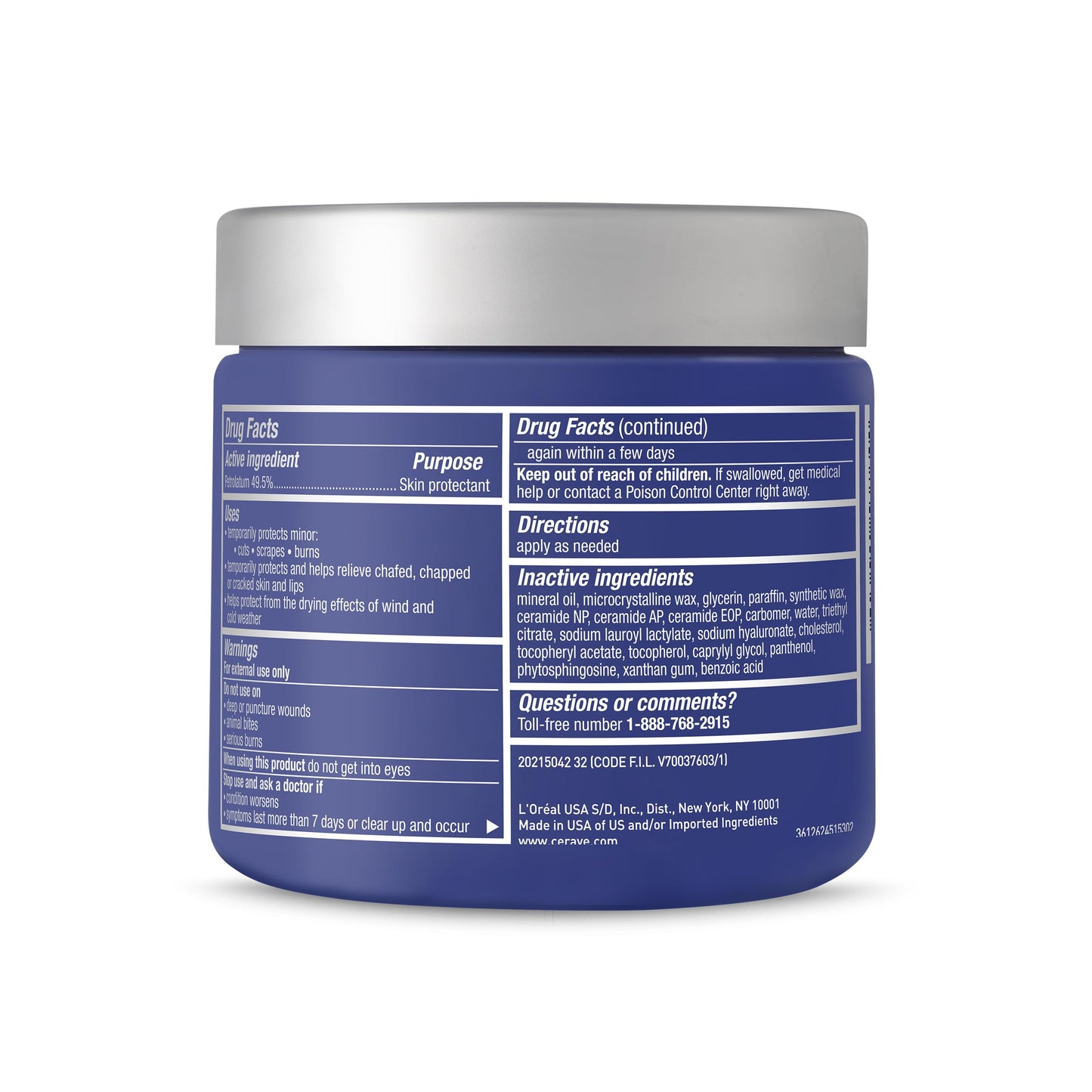 CeraVe Healing Ointment, Hyaluronic Acid Skin Protectant for Dry Skin, 12oz