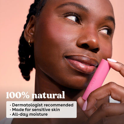 eos 100% Natural Lip Balm Sticks- Watermelon Frosé & Lychee Martini, 2-Pack