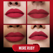 Maybelline Color Sensational Ultimatte Matte Lipstick, Non-Drying, Intense Color Pigment, More Ruby, Ruby Red, 1 Count