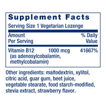 Life Extension B12 Elite, adenosylcobalamin, methylcobalamin, Two Active Forms for Brain Health & Dopamine Production, Non-GMO, Gluten-Free, Vegetarian, 60 lozenges