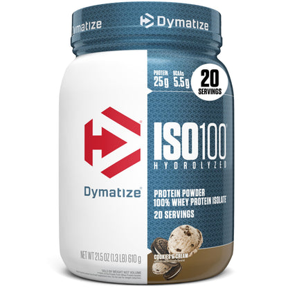 Dymatize ISO100 Protein Powder, 100% Whey Isolate, Cookies & Cream