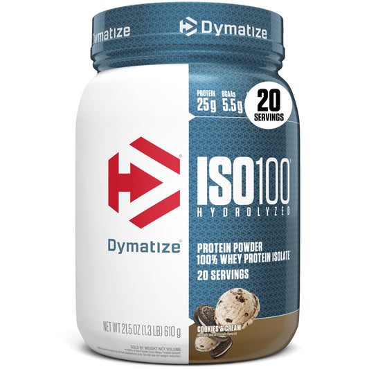 Dymatize ISO100 Protein Powder, 100% Whey Isolate, Cookies & Cream