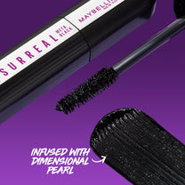 Maybelline The Falsies Surreal Extensions Washable Mascara, Volumizing, Lengthening Mascara Make Up, Meta Black, 1 Count