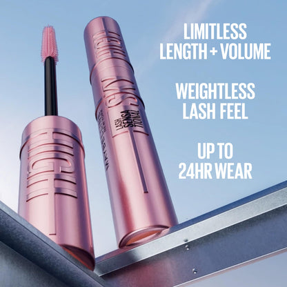 Maybelline Lash Sensational Sky High Mascara Makeup, Volumizing, Lengthening, Defining, Curling, Multiplying, Buildable, Washable Formula, Burgundy Haze, 1 Count