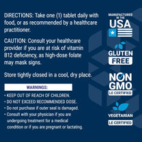 Life Extension Optimized Folate – L-methylfolate – Heart & Brain Support, Healthy Homocysteine Levels – Non-GMO, Gluten-Free, Vegetarian – 1700 mcg DFE, 100 Vegetarian Tablets
