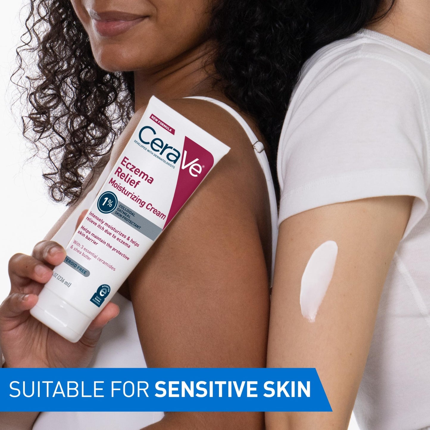 CeraVe Eczema Relief Moisturizing Cream, Shea Butter Dry Skin Lotion, 8oz