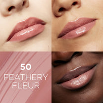 L'Oreal Paris Glow Paradise Hydrating Tinted Lip Balm-in-Gloss with Pomegranate Extract & Hyaluronic Acid, Ultra-Gentle, Non-Sticky Formula, Feathery Fleur, 0.23 Fl Oz