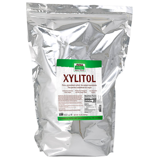NOW Foods, Xylitol, Pure with No Added Ingredients, Keto-Friendly, Low Glycemic Impact, Low Calorie, 15-Pound (Packaging May Vary)