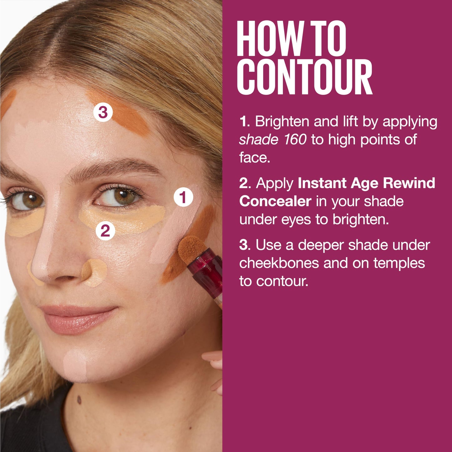 Maybelline Instant Age Rewind Eraser Dark Circles Treatment Multi-Use Concealer, 100, 1 Count (Packaging May Vary)