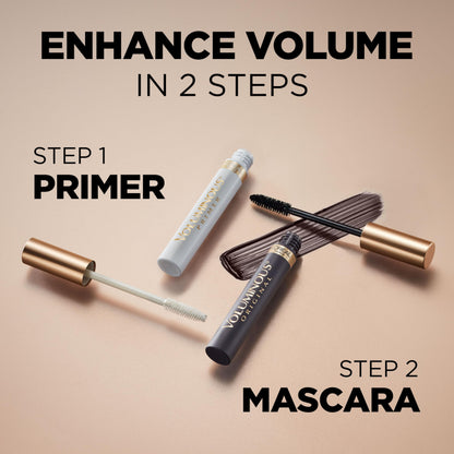L’Oreal Paris Original Voluminous Mascara, Building Mascara Volume and Length Formula, Waterproof, Black Brown, 0.26 Fl Oz., 1 Count