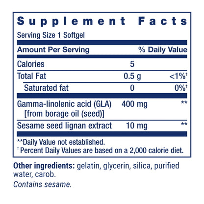 Life Extension Mega GLA Sesame Lignans, 30 Softgels