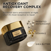 L'Oreal Paris Age Perfect Anti-Aging Midnight Cream, Face Moisturizer with Shea Butter to Reduce Wrinkles and Firm Skin, 1.7oz + Serum Sample