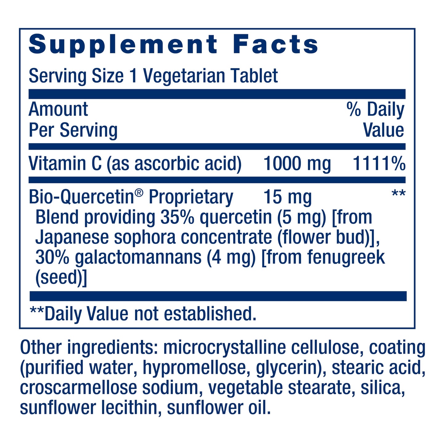 Life Extension Vitamin C and Bio-Quercetin, Immune Support, 250 Tablets