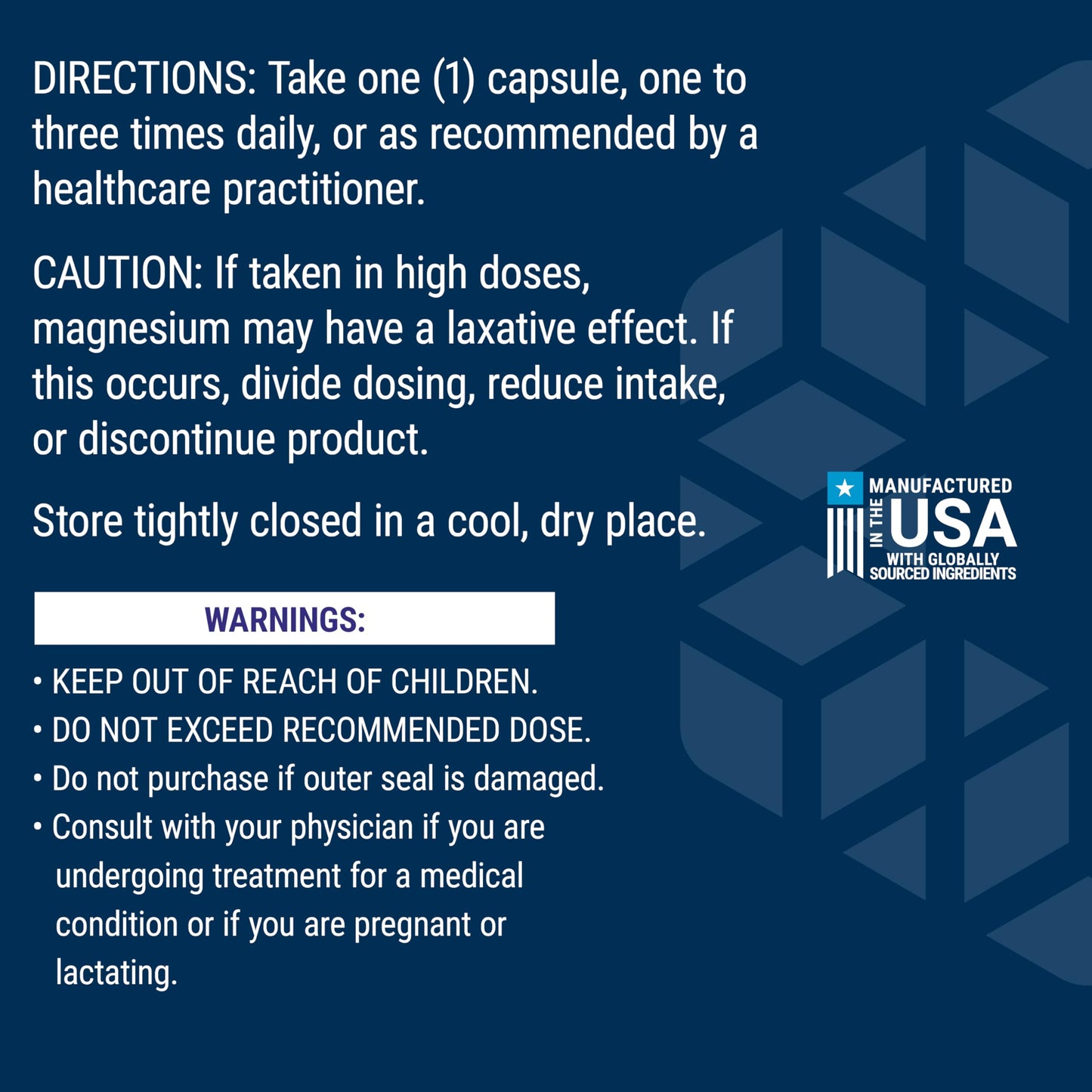 Life Extension Magnesium Caps, 500 mg, Magnesium Oxide, Citrate, and Succinate, Heart Health, Healthy Bones, Metabolism Support, 100 Vegetarian Capsules
