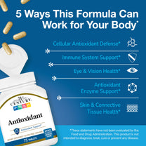 21st Century ACE Antioxidant Tablets with Selenium & Zinc, 75 Count